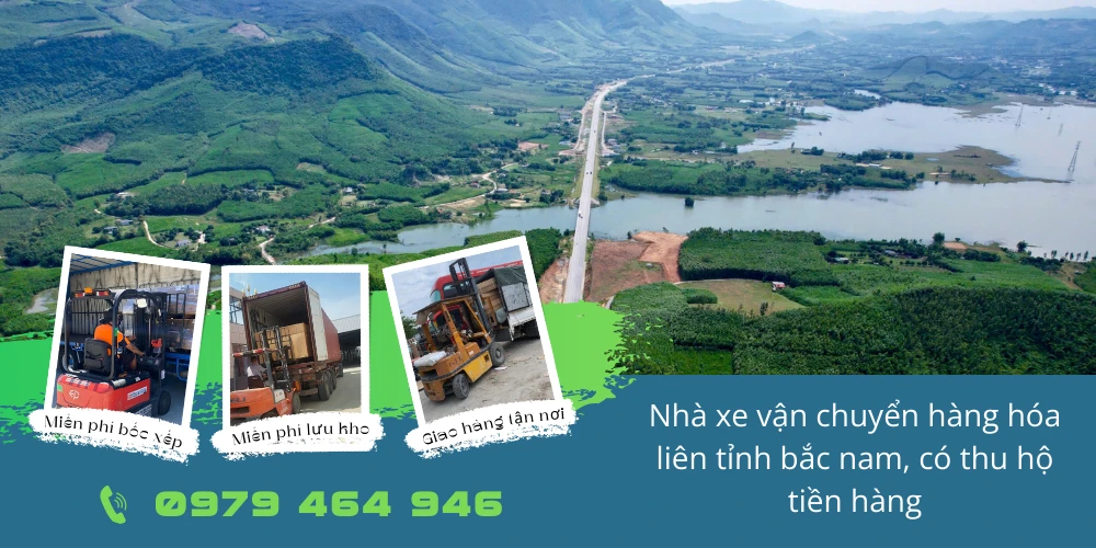 Nhà xe vận chuyển hàng hóa liên tỉnh bắc nam, có thu hộ tiền hàng