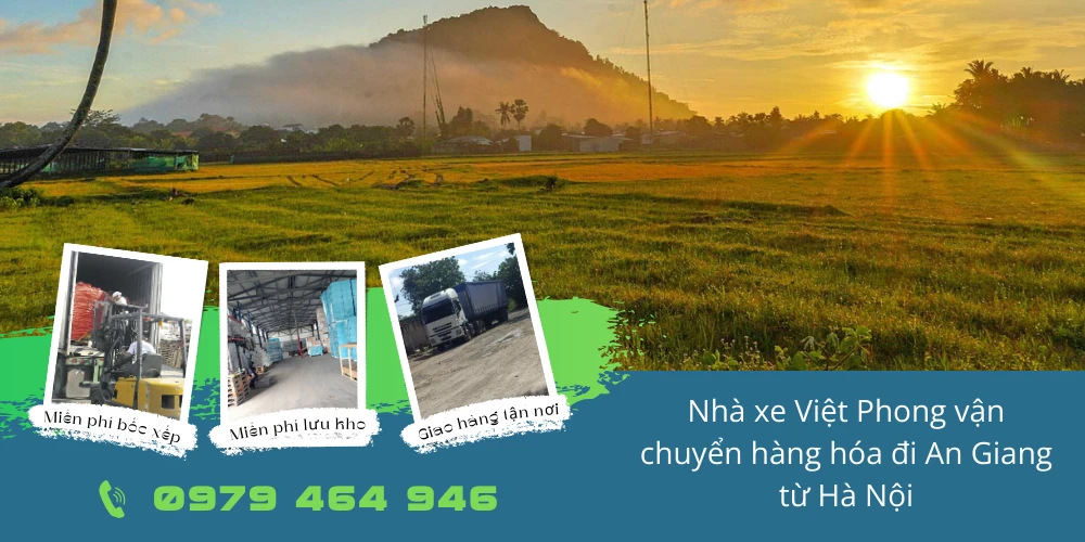 Nhà xe Việt Phong vận chuyển hàng hóa đi An Giang từ Hà Nội