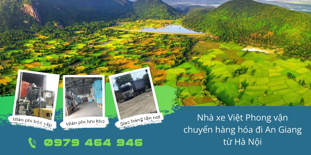 Nhà xe Việt Phong vận chuyển hàng hóa đi An Giang từ Hà Nội