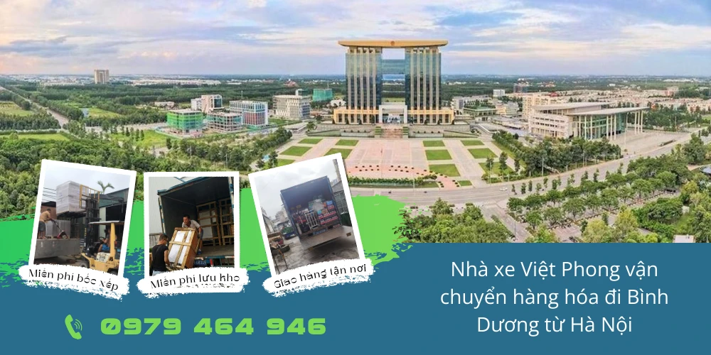 Nhà xe Việt Phong vận chuyển hàng hóa đi Bình Dương từ Hà Nội