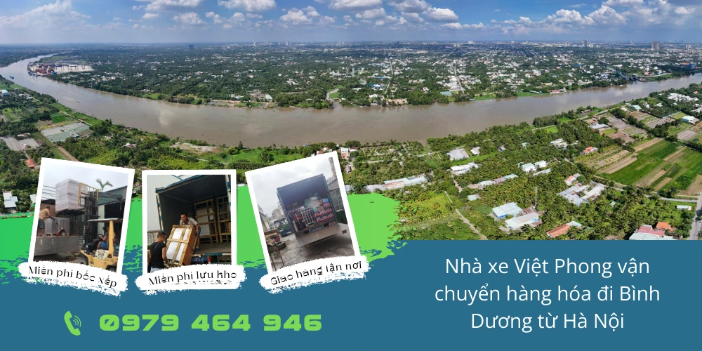 Nhà xe Việt Phong vận chuyển hàng hóa đi Bình Dương từ Hà Nội