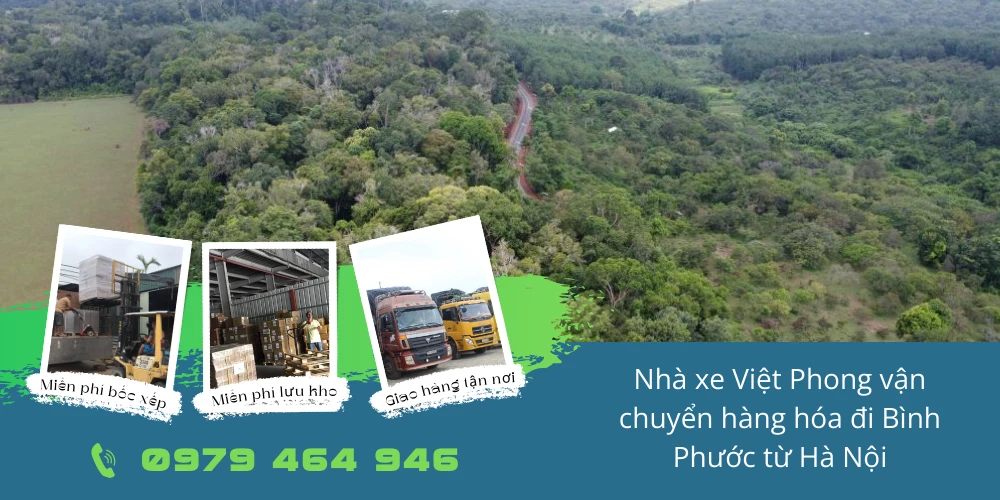 Nhà xe Việt Phong vận chuyển hàng hóa đi Bình Phước từ Hà Nội