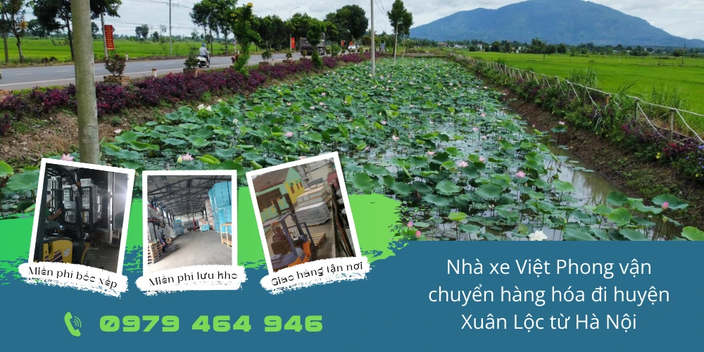 Nhà xe Việt Phong vận chuyển hàng hóa đi huyện Xuân Lộc từ Hà Nội