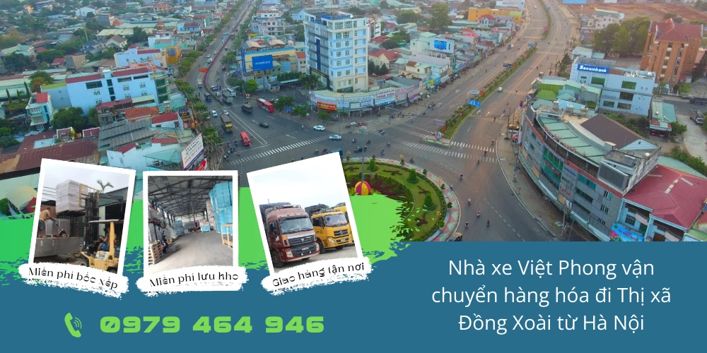 Nhà xe Việt Phong vận chuyển hàng hóa đi Thị xã Đồng Xoài từ Hà Nội