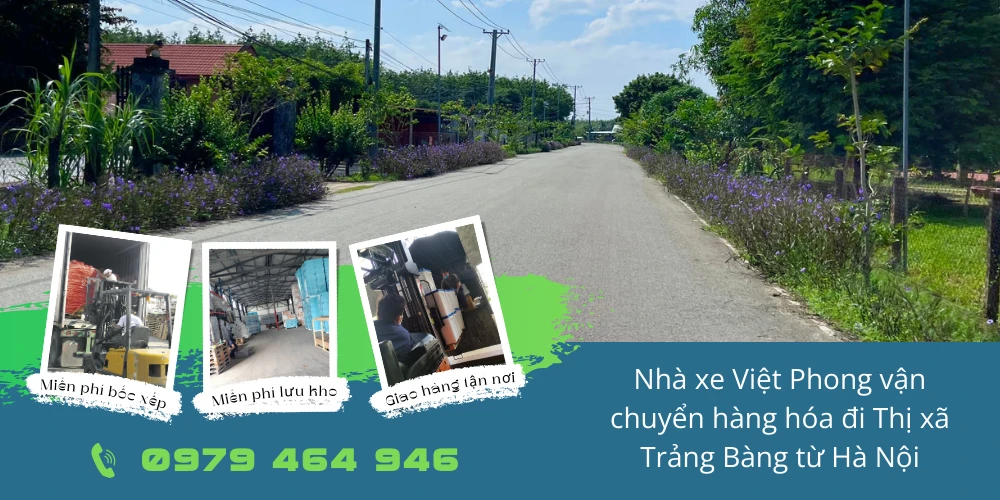 Nhà xe Việt Phong vận chuyển hàng hóa đi Thị xã Trảng Bàng từ Hà Nội