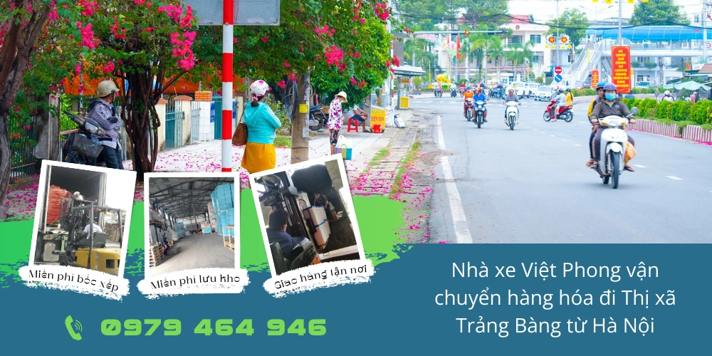 Nhà xe Việt Phong vận chuyển hàng hóa đi Thị xã Trảng Bàng từ Hà Nội