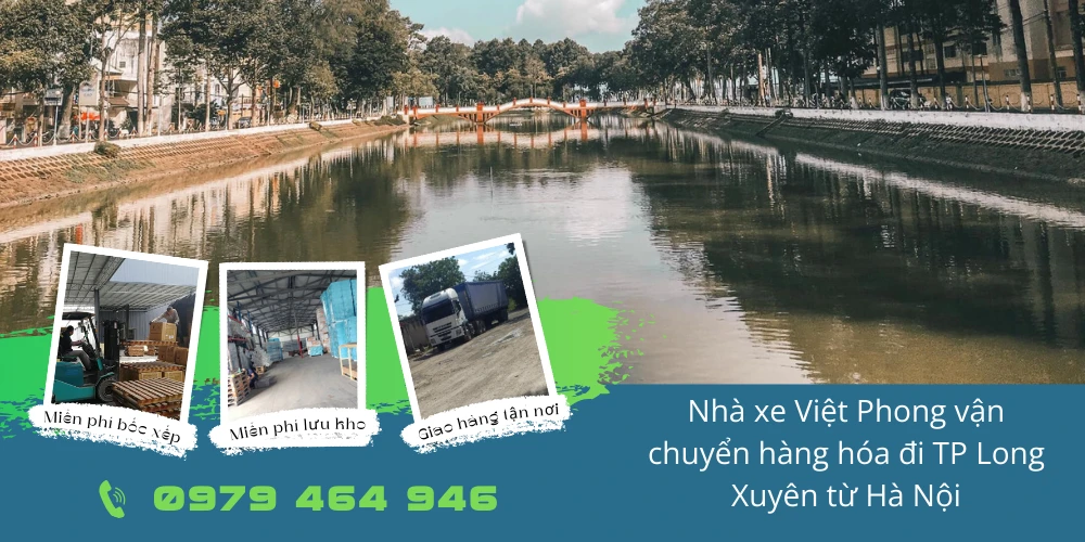 Nhà xe Việt Phong vận chuyển hàng hóa đi TP Long Xuyên từ Hà Nội