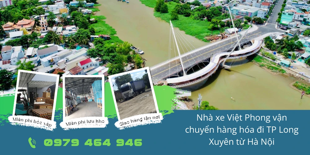 Nhà xe Việt Phong vận chuyển hàng hóa đi TP Long Xuyên từ Hà Nội